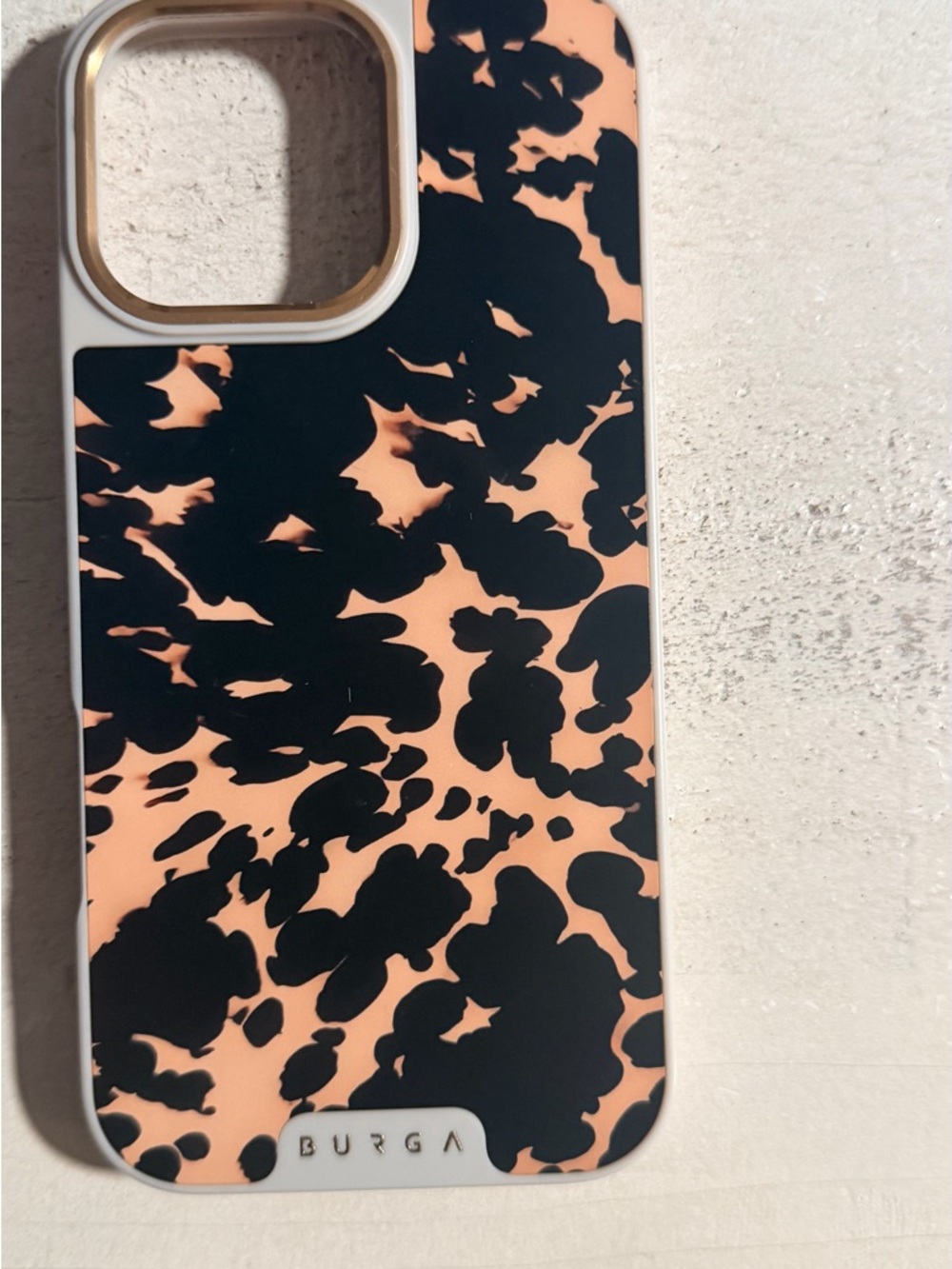 Elite Burga Leopard Print Phone Case - Black & Tan